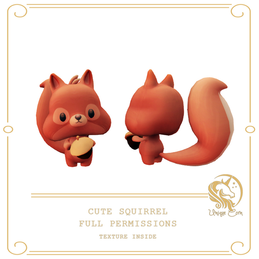 Full Perm Cute Squirrel