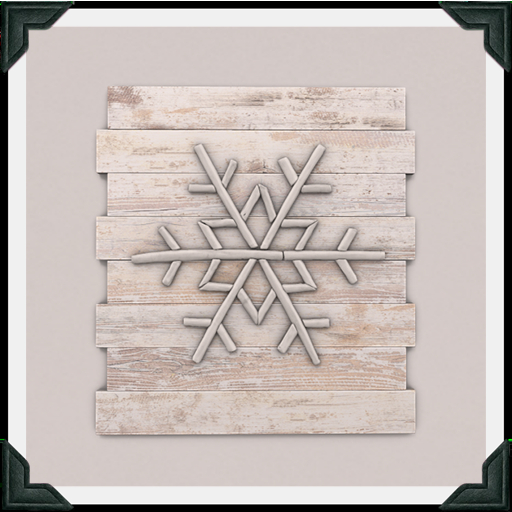 brocante. wooden snowflake [box]