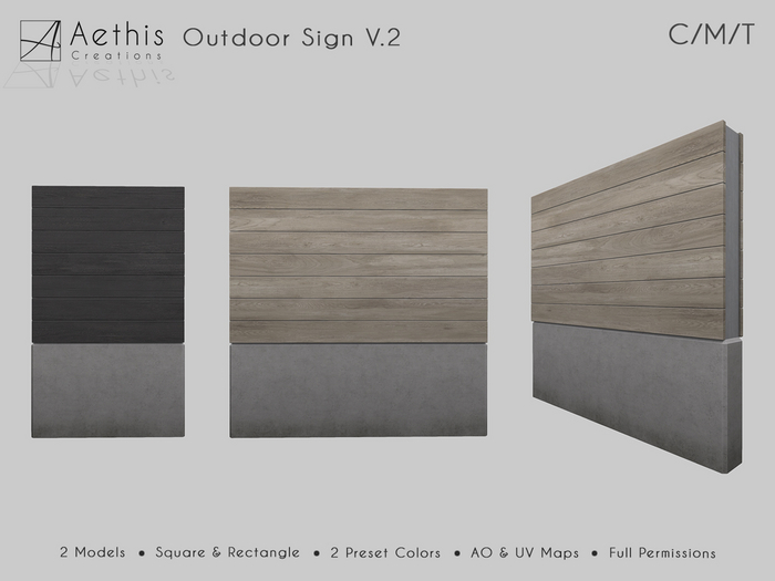 [AC] Outdoor Sign V.2 - Full Permissions