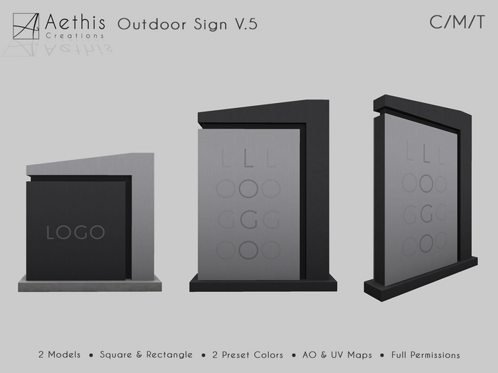 [AC] Outdoor Sign V.5 - Full Permissions