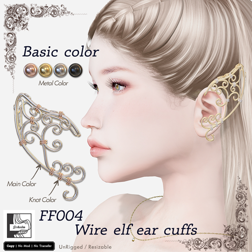 Schelm :) FF004 - Wire elf ear cuffs - Basic - F