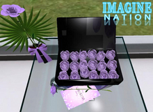 Valentines - Box of Roses - Purple