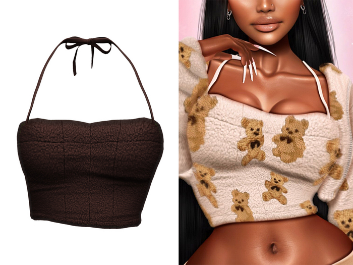 YALLA ~ Clara Corset [BROWN]