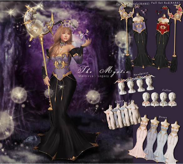 *The Mystic*Ophelia's Incantation Gloves (Sky)Maitreya