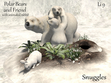 Polar Bears and Friend - winter decoration By Snuggles
