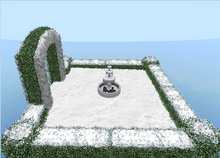 fountain in the snow
