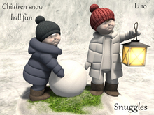 Children snow ball fun winter decoration By Snuggles