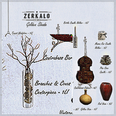 [ zerkalo ] Golden Shade - Branches & Cones Centerpiece