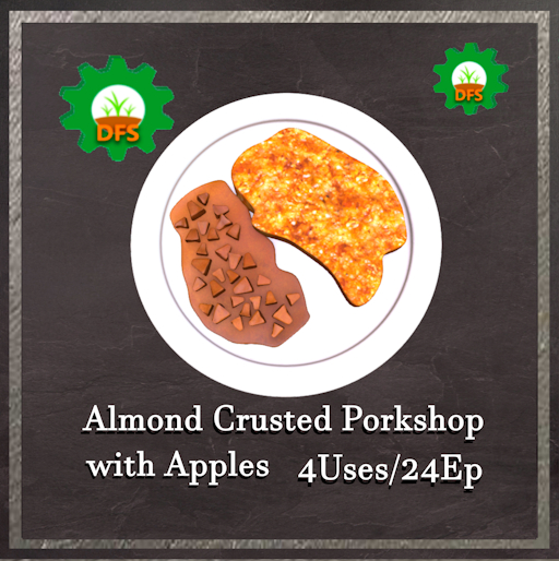 DFS Almond Crusted Porkchop with Apples Textur