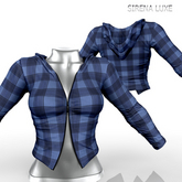 Blue Plaid Jacket Belleza Freya