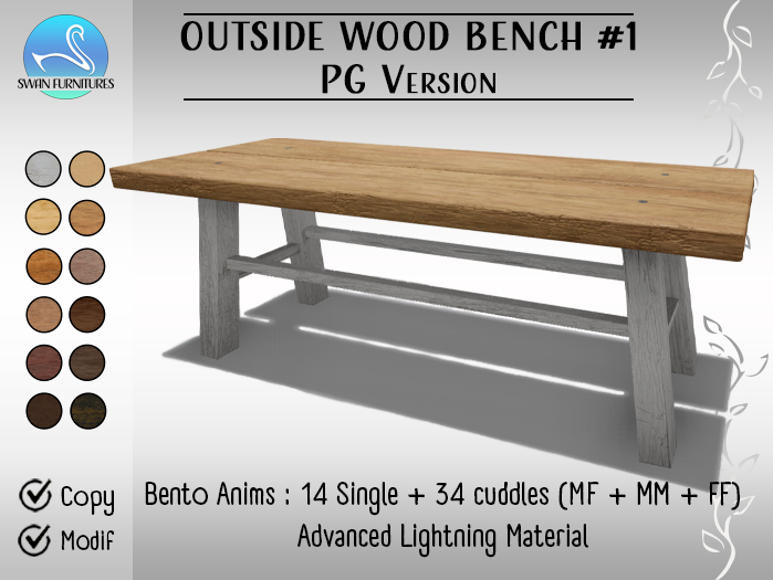 [SF] Outside Wood Bench #1 (PG)