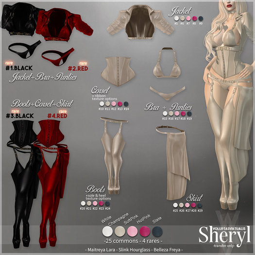 V/. [Sheryl]- HotPink Set - Maitreya