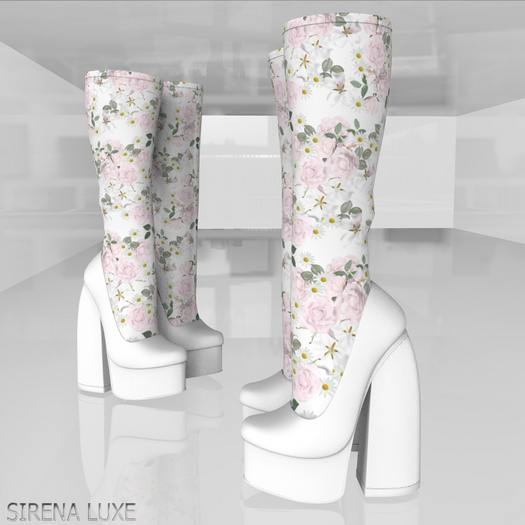 Floral Soraya Boots Reborn