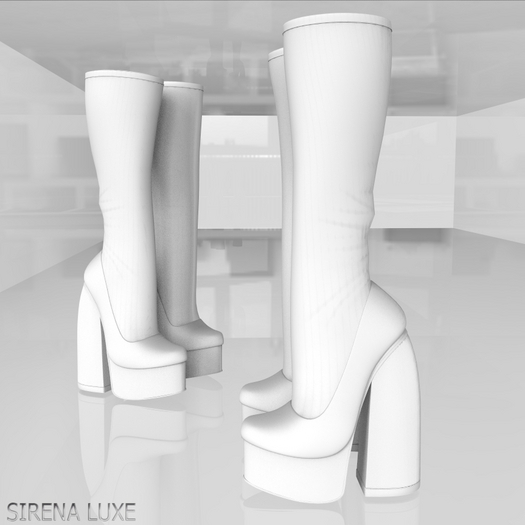 White Soraya Boots Reborn