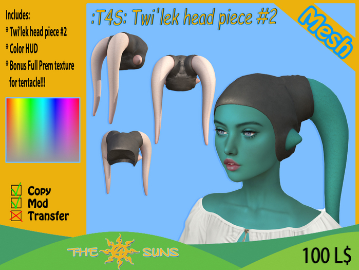 :T4S: Twi'lek head piece #2