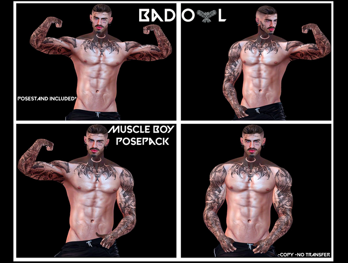 BAD OWL-MUSCLE BOY POSEPACK