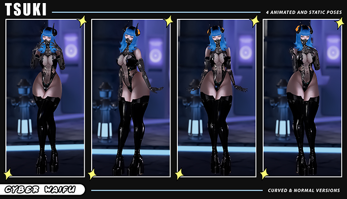 Tsuki // Cyber Waifu Poses & Anims // FATPACK