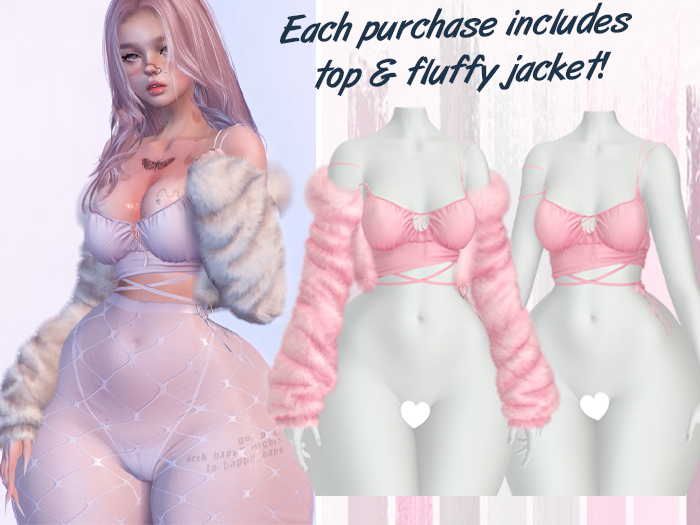 Lunar - Vale Top & Fluffy Jacket - Dawn