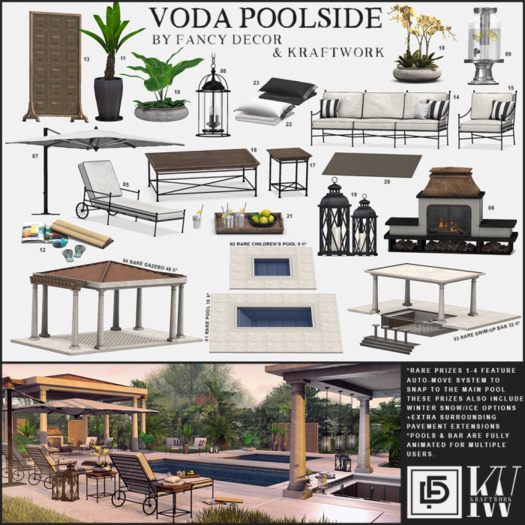 2. Fancy Decor + KraftWork Voda Children Pool RARE