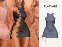 Blamage - Madison Dress - Steel