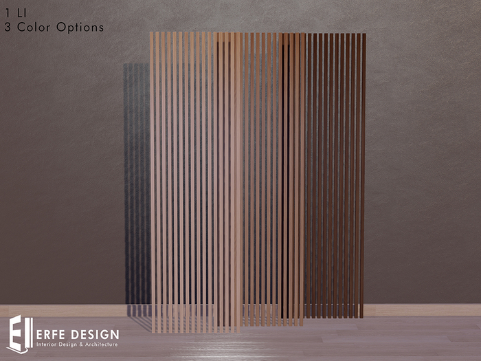 Swann Wall panel 3Wooden colors[Erfe Design] *
