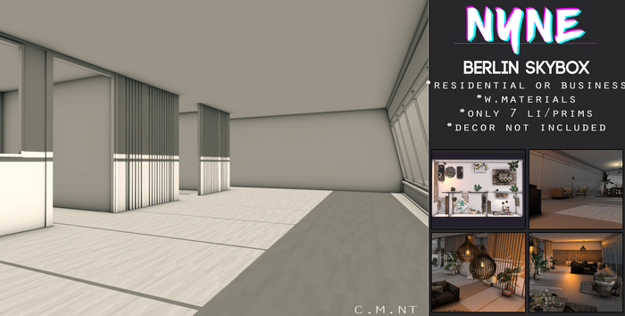 [NYNE] BERLIN SKYBOX // MODIFY //W. MATERIALS