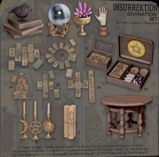 07. [IK] Divination Set - Palmistry Model - COMMON
