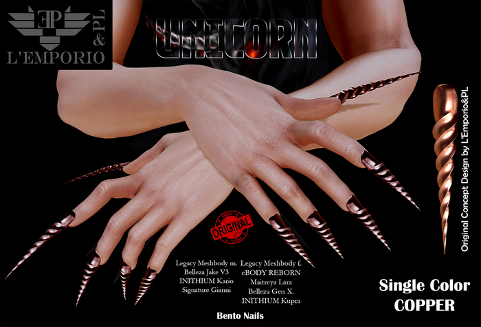 L'Emporio&PL::*Unicorn*:: Nail Jewelry - Copper -