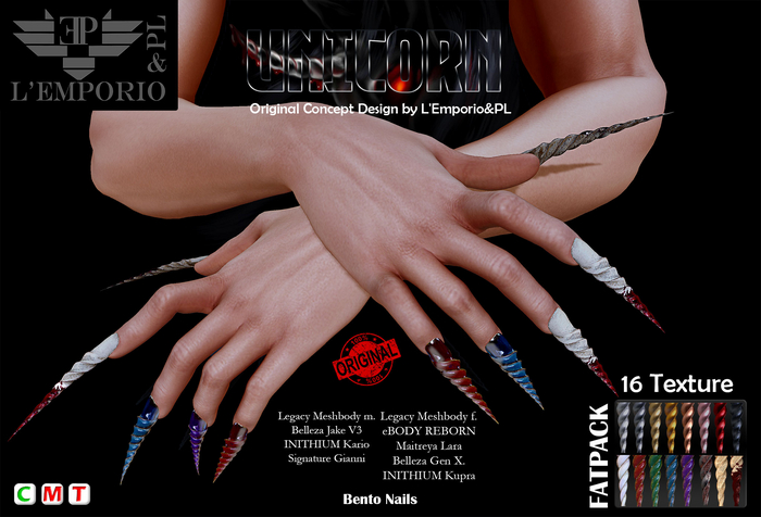 Fatpack-L'Emporio&PL::*Unicorn*:: Nail Jewelry