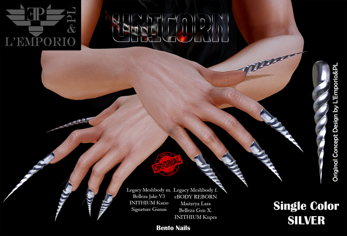 L'Emporio&PL::*Unicorn*:: Nail Jewelry - Silver -