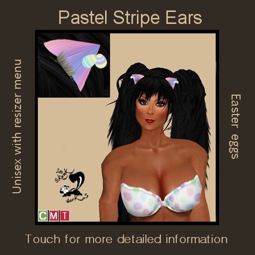 Easter Ears - Pastel Stripes