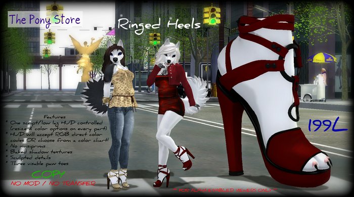 The Pony Store - Ringed Heels DEMO BOXED