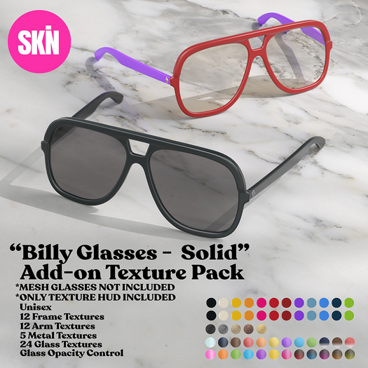 SKN - Billy Glasses - SOLIDS Add On Pack 1.1 - Add me