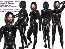 Latex Bodysuit Male (open & Closed ) BoM   (ADD)