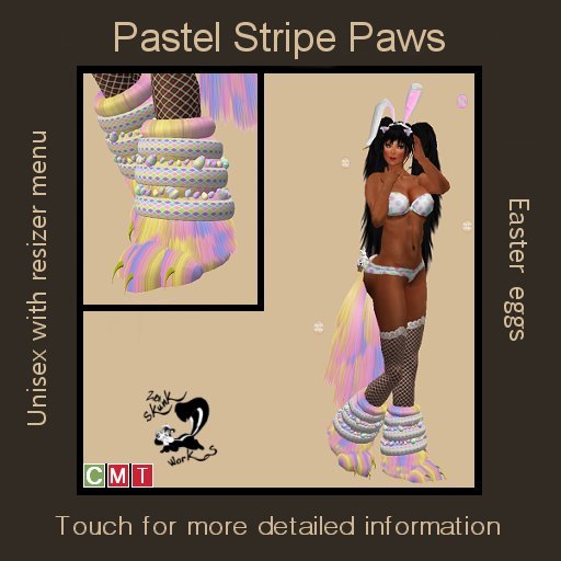 Easter Paws - Pastel Stripes