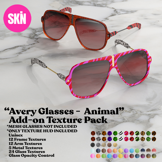 SKN - Avery Glasses Add-On Pack - Animal  1.1 - Add me