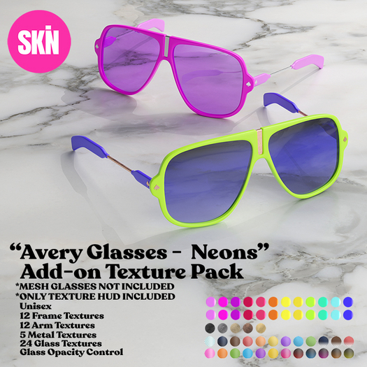 SKN - Avery Glasses Add-On Pack -Neons 1.2