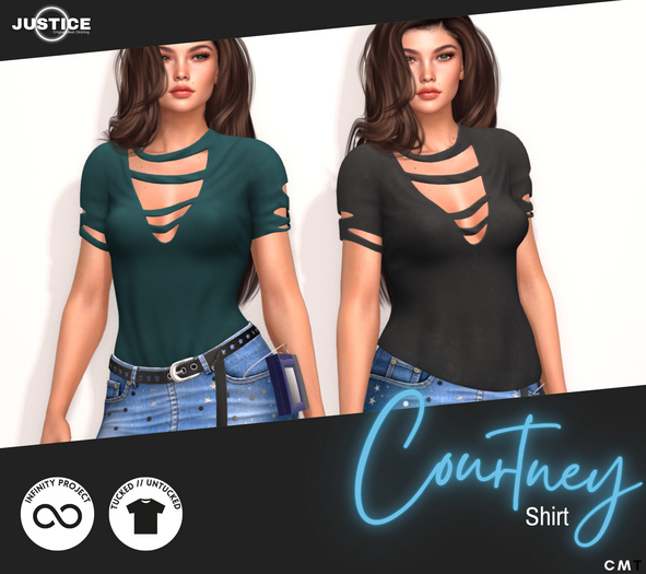 [JUSTICE] COURTNEY SHIRT - FATPACK
