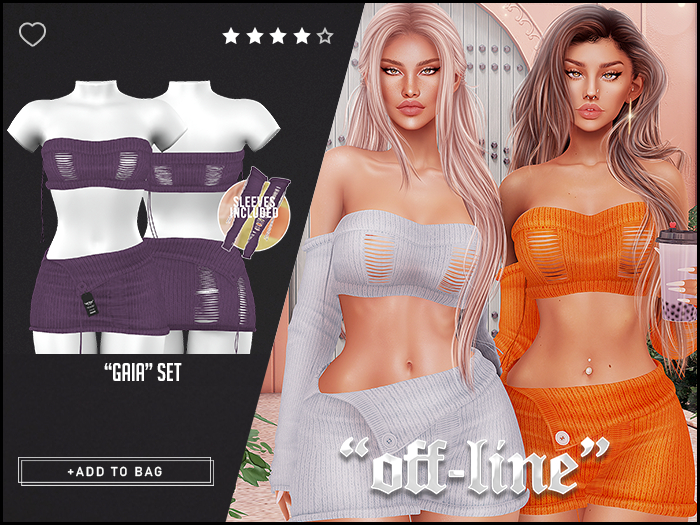 "Off-Line" x "Gaia" Set / Mauve