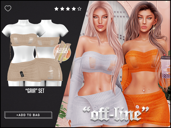 "Off-Line" x "Gaia" Set / Cream