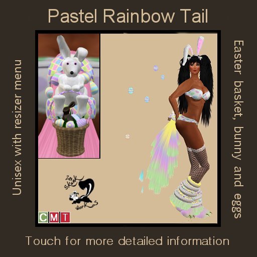 Easter Tail - Pastel Rainbow