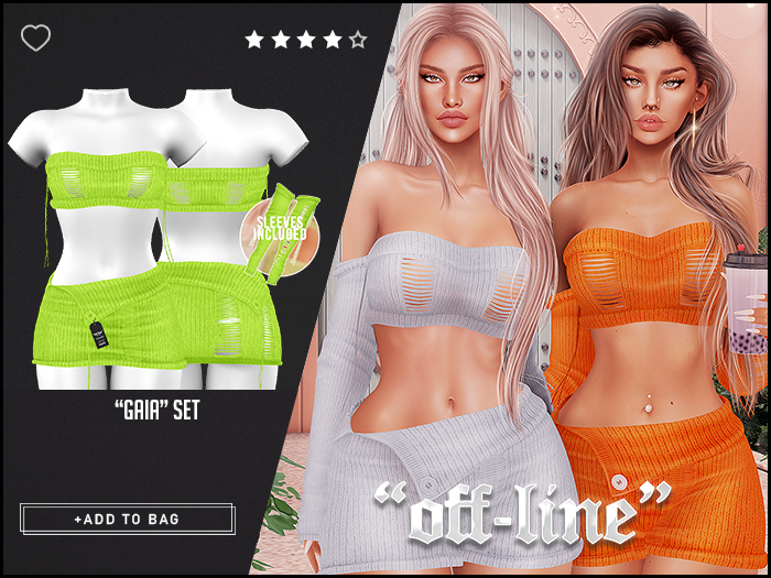 "Off-Line" x "Gaia" Set / Treuse