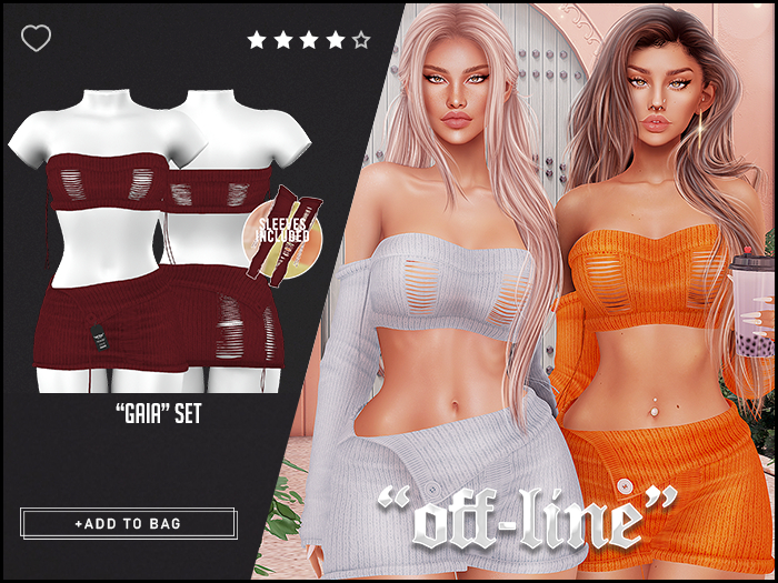 "Off-Line" x "Gaia" Set / Oxblood