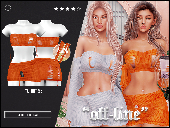 "Off-Line" x "Gaia" Set / Tangerine