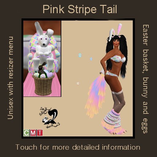 Easter Tail - Pink Stripe