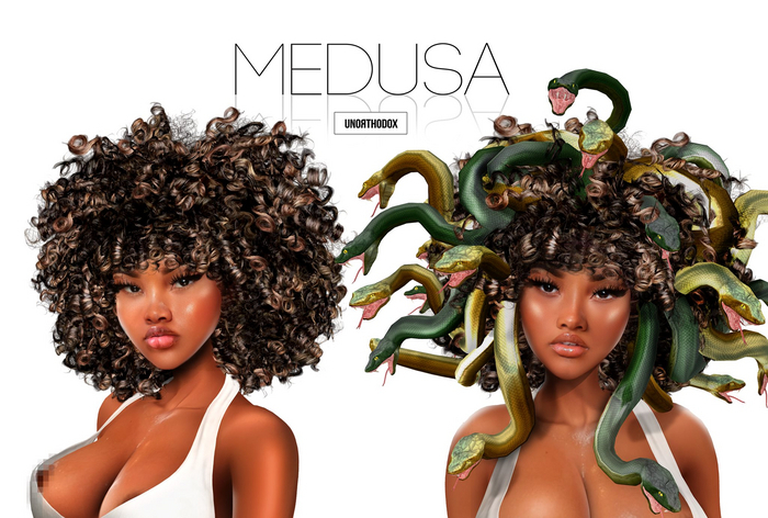 1. Unorthodox Medusa Hair (Scary Hair Day) Femme Fit [RARE]