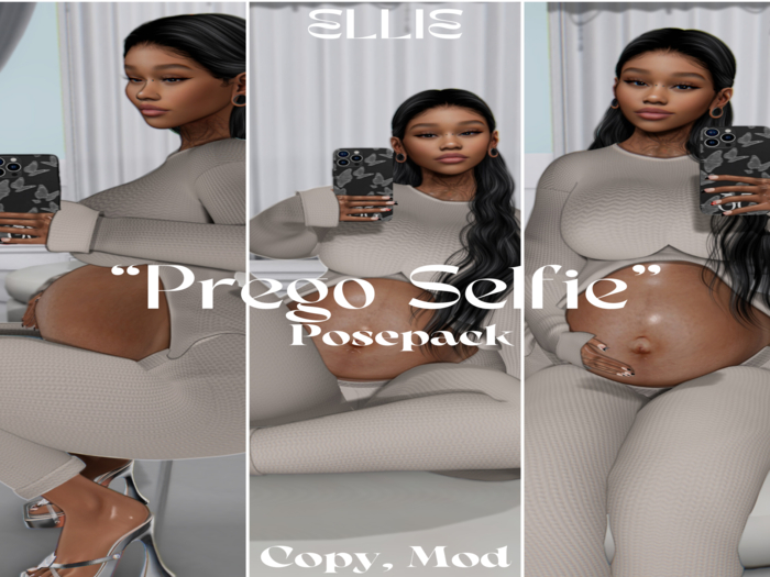 ELLIE ~ Prego Selfie ~ Pose pack