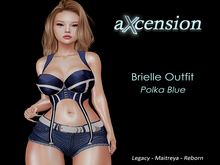 aX: Brielle  Outfit Polka Blue