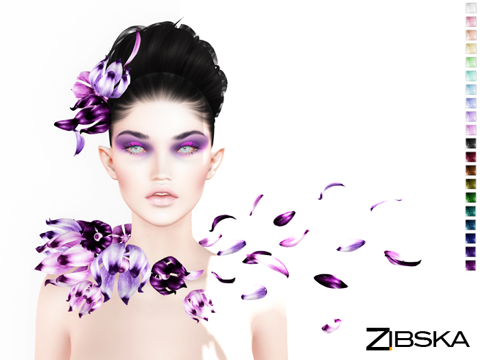 Zibska ~ Naira color change headpiece and collar