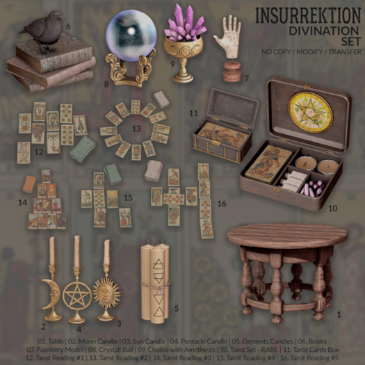 15. [IK] Divination Set - Tarot Reading #4 - COMMON